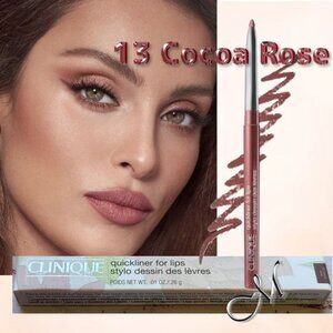 Clinique Quickliner For Lips ~ 13 Cocoa Rose (Light Claret Creme) .26g NIB